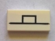 Part No: 3069pb0650  Name: Tile 1 x 2 with Black Rectangle and Line Pattern (BrickHeadz Olaf Mouth)