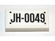 Lot ID: 380540550  Part No: 3069pb0688  Name: Tile 1 x 2 with 'JH-0049' Pattern (Sticker) - Set 10259