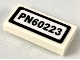 Part No: 3069pb0695  Name: Tile 1 x 2 with 'PN60223' Pattern (Sticker) - Set 60223