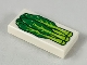 Part No: 3069pb0703  Name: Tile 1 x 2 with Lime and Green Gai Lan Pattern