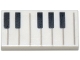 Part No: 3069pb0761  Name: Tile 1 x 2 with Black and White Piano Keys Pattern