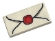 Part No: 3069pb0779  Name: Tile 1 x 2 with Envelope with Red Wax Seal and Light Bluish Gray Highlights Pattern