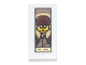 Part No: 3069pb0883  Name: Tile 1 x 2 with Portrait of Male Minifigure with Bowler Hat and Glasses Pattern (Sticker) - Set 71741