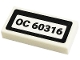 Part No: 3069pb1026  Name: Tile 1 x 2 with 'OC 60316' Pattern (Sticker) - Set 60316