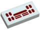 Part No: 3069pb1351 Name: Tile 1 x 2 with Red Lights and Lines Pattern (Sticker) - Set 75387 Part No: 3069pb1351 Name: Tile 1 x 2 with Red Lights and Lines Pattern (Sticker) - Set 75387