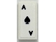Part No: 3069pb1430  Name: Tile 1 x 2 with Playing Card Ace of Spades Pattern (Sticker) - Set 76294
