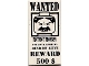 Part No: 3069px37  Name: Tile 1 x 2 with 'WANTED' 500 Reward Poster Pattern