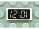 Part No: 3069px5  Name: Tile 1 x 2 with Digital Clock with  '12:01' / '10:21' on Black Background Pattern