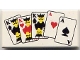 Part No: 3069px6  Name: Tile 1 x 2 with Playing Cards Full House Pattern