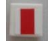 Part No: 3070pb120  Name: Tile 1 x 1 with SW Red Rectangle Pattern (Sticker) - Set 9493