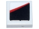 Part No: 3070pb386L  Name: Tile 1 x 1 with Red Stripe and Black Panel Pattern Model Left Side (Sticker) - Set 77250