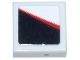 Part No: 3070pb386R  Name: Tile 1 x 1 with Red Stripe and Black Panel Pattern Model Right Side (Sticker) - Set 77250