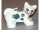 Lot ID: 307911990  Part No: 31102pb03  Name: Duplo Cat with Almond Eyes, Whiskers, Pink Nose, and Gray Spots Pattern