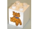 Lot ID: 91903984  Part No: 31110pb031  Name: Duplo, Brick 2 x 2 x 2 with Teddy Bear Pattern