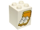 Part No: 31110pb111  Name: Duplo, Brick 2 x 2 x 2 with 4 Eggs in Box Pattern