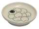 Part No: 31333pb07  Name: Duplo Utensil Dish 3 x 3 with Tang Yuan Sesame Rice Balls in Light Aqua Water Pattern