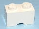 Lot ID: 402421279  Part No: 3134a  Name: Brick, Modified 1 x 2 with Cable Holding Cutout (Semi Oval)