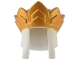 Part No: 3231pb01  Name: Minifigure, Headgear Headdress with Fabric Panels and Crown with 8 Points with Gold Top Pattern