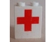 Lot ID: 386626174  Part No: 3245bpx9  Name: Brick 1 x 2 x 2 with Inside Axle Holder with Red Cross Pattern