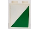 Part No: 3245cpb063L  Name: Brick 1 x 2 x 2 with Inside Stud Holder with Green Triangle Pattern Model Left Side (Sticker) - Set 60022
