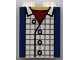Part No: 3245cpb073  Name: Brick 1 x 2 x 2 with Inside Stud Holder with Blue Stripes, White Plaid Shirt and Dark Red Undershirt Pattern (BrickHeadz Marty McFly Torso)