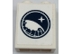 Part No: 3245cpb192  Name: Brick 1 x 2 x 2 with Inside Stud Holder with Arctic Explorer Logo on White Background Pattern (Sticker) - Set 60062