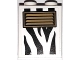 Part No: 3245cpb216  Name: Brick 1 x 2 x 2 with Inside Stud Holder with Black Zebra Stripes Camouflage and Dark Tan Vent Pattern (Sticker) - Set 60267