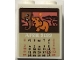 Part No: 3245cpb277  Name: Brick 1 x 2 x 2 with Inside Stud Holder with Elephants on 'APRIL 2022' Calendar Page Pattern (Sticker) - Set 41717