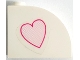 Part No: 33243pb15b  Name: Slope, Curved 3 x 1 x 2 with Hollow Stud with Dark Pink Heart Pattern Side B (Sticker) - Set 7578