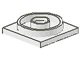 Lot ID: 153271064  Part No: 3403  Name: Turntable 4 x 4 Square Base