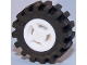 Part No: 34337c02  Name: Wheel 8mm D. x 6mm with Slot with Black Tire 15mm D. x 6mm Offset Tread Small - Band Around Center of Tread (34337 / 87414)