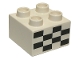 Part No: 3437pb071  Name: Duplo, Brick 2 x 2 with Checkered Flag Pattern