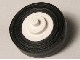 Part No: 3464c01  Name: Wheel Center Small with Stub Axles (Pulley Wheel), with Black Tire 14mm D. x 4mm Smooth Small Single (3464 / 3139)