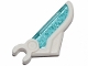 Part No: 34883pb01  Name: Mini Doll, Wing 1 x 3 with Clip with Molded Glitter Trans-Light Blue Pattern