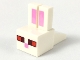 Part No: 35525pb03  Name: Creature Head Pixelated with Long Ears with Bright Pink Auricles, Red and Dark Red Eyes, and Bright Pink Nose Pattern (Minecraft Rabbit)