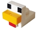 Part No: 35750pb01 Name: Creature Head Pixelated with Molded Bright Light Orange Beak and Printed Black Eyes and Red Wattle Pattern (Minecraft Chicken) Part No: 35750pb01 Name: Creature Head Pixelated with Molded Bright Light Orange Beak and Printed Black Eyes and Red Wattle Pattern (Minecraft Chicken)
