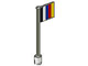 Lot ID: 313313211  Part No: 3596p01  Name: Flag on Flagpole, Straight with Stripes Pattern