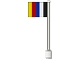 Part No: 3596p01  Name: Flag on Flagpole, Straight with Stripes Pattern