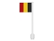 Part No: 3596pb11  Name: Flag on Flagpole, Straight with Belgium Pattern (Stickers)