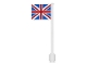 Part No: 3596pb12  Name: Flag on Flagpole, Straight with Great Britain Pattern (Stickers)