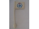 Part No: 3596pb32  Name: Flag on Flagpole, Straight with Touring Club Schweiz -TCS- Pattern (Sticker) - Set 1589-2