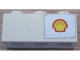 Part No: 3622pb044R  Name: Brick 1 x 3 with Shell Logo Small Pattern on Right (Sticker) - Set 6371