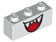 Part No: 3622pb124  Name: Brick 1 x 3 with Open Mouth Smile with Teeth and Tongue Pattern (Boo)
