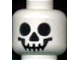 Lot ID: 323961802  Part No: 3626bpb0001  Name: Minifigure, Head with Black Standard Skull Pattern - Blocked Open Stud