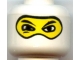 Lot ID: 160246808  Part No: 3626bpb0184  Name: Minifigure, Head Balaclava with Eyes Hole and Nose Hump, Large Eye Whites and Squint Pattern - Blocked Open Stud