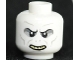 Part No: 3626bpb0486  Name: Minifigure, Head Alien with HP Voldemort with Teeth and Nostrils Pattern - Blocked Open Stud