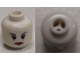 Part No: 3626bpb0781  Name: Minifigure, Head Female with Red Lips, Eyelashes, 2 Red Dots on Cheeks Pattern (SW Queen Amidala) - Blocked Open Stud