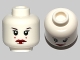 Part No: 3626cpb0781  Name: Minifigure, Head Female with Red Lips, Eyelashes, 2 Red Dots on Cheeks Pattern (SW Queen Amidala) - Hollow Stud