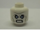 Part No: 3626cpb0827  Name: Minifigure, Head Male Angry Black Eyebrows, Blue Eyes, Wrinkles Pattern (Mr. Freeze) - Hollow Stud