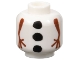 Part No: 3626cpb2548  Name: Minifigure, Head without Face Snowman Body with Stick Arms and 3 Coal Buttons Pattern - Hollow Stud (Olaf)